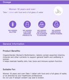 Organic Garden Women's Multivitamin+ ingredients