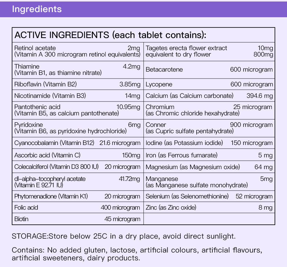 Organic Garden Women's Multivitamin+ usage guide