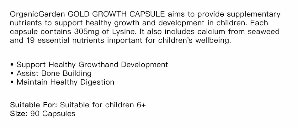 Organic Garden Gold Growth Capsule product detail 3