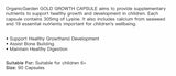 Organic Garden Gold Growth Capsule product detail 3