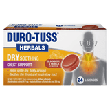 Duro-Tuss Herb Dry Soothing Chest Support Lozenges 24 Pack