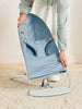 Baby Bjorn Bliss Cover Ctn Petal Quilt Blue baby bouncers,Baby Bouncers & Rockers,Councer Bliss Cotton - Petal Quilted,Ergonomic,google,issues,Natural rocking,Rockers