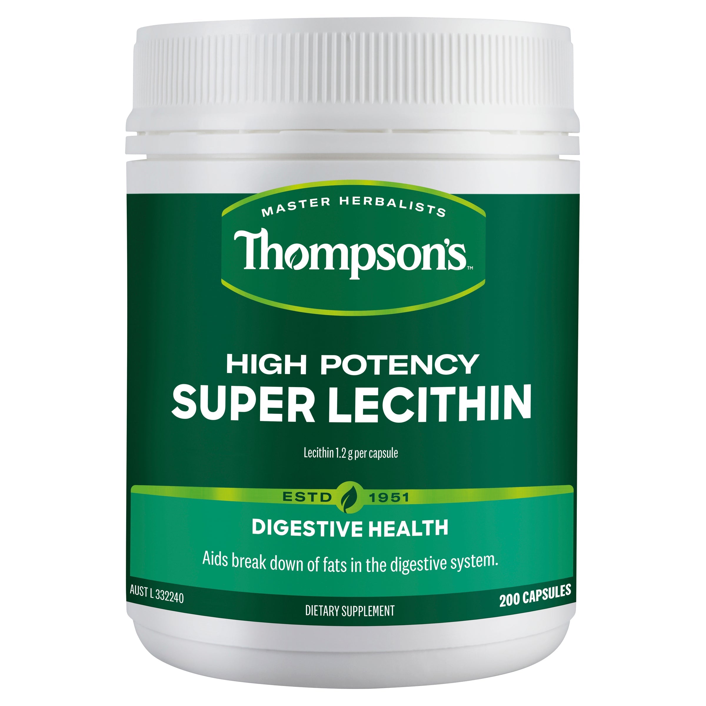 Thompson's Super Lecithin 200 Capsules