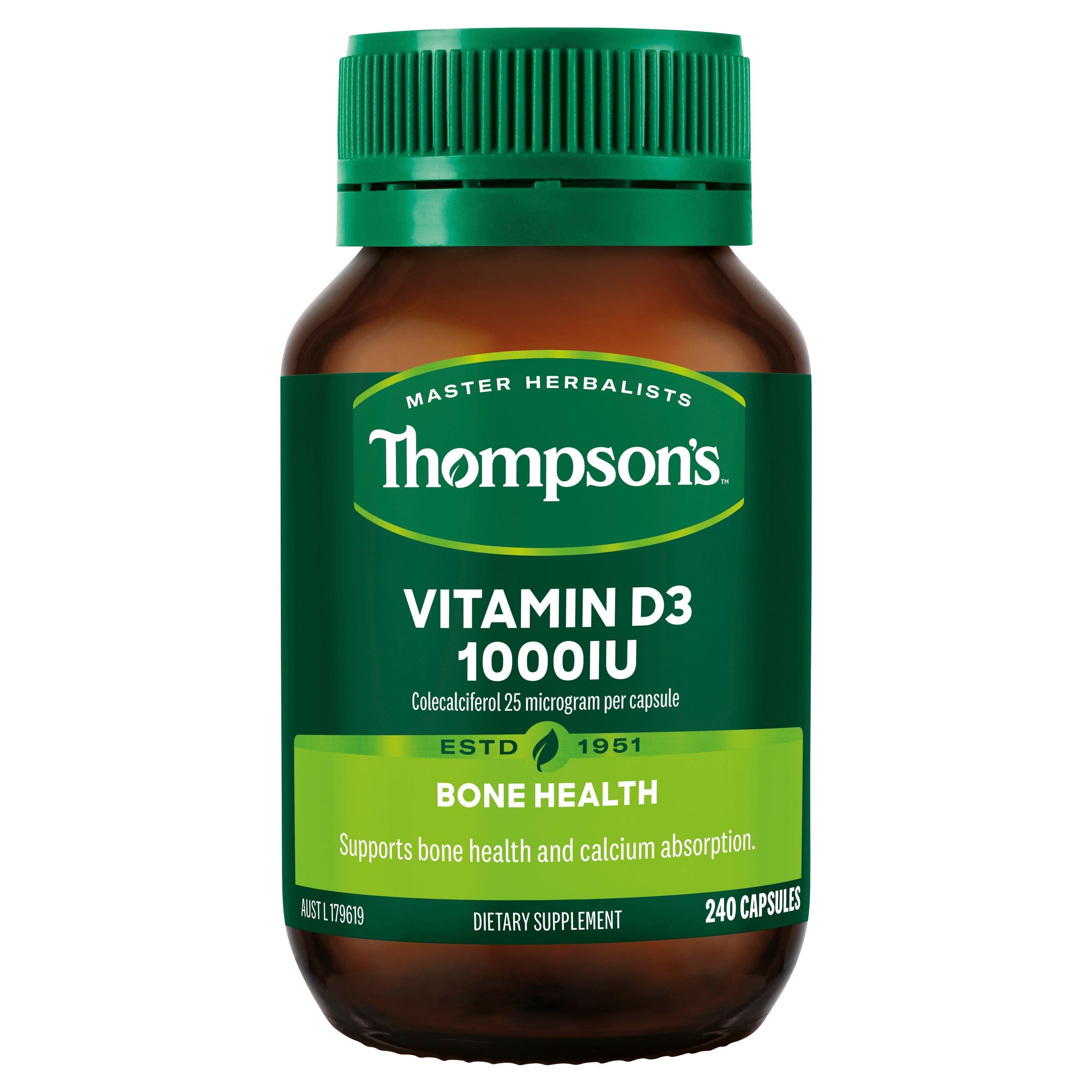 Thompson's Vitamin D3 1000IU 240 Tablets