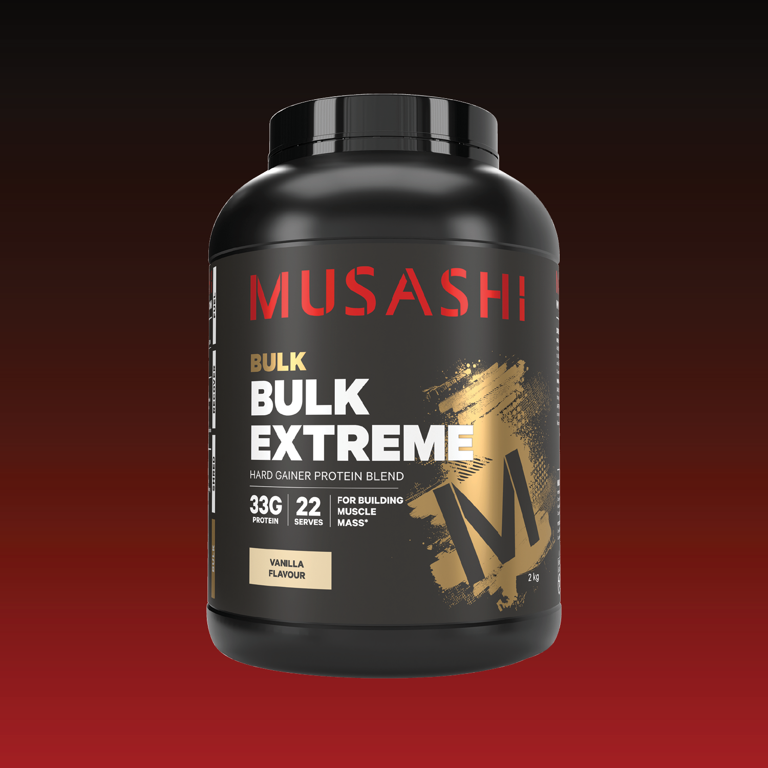 Musashi BULK Extreme Vanilla 2kg – Mass Protein Powder