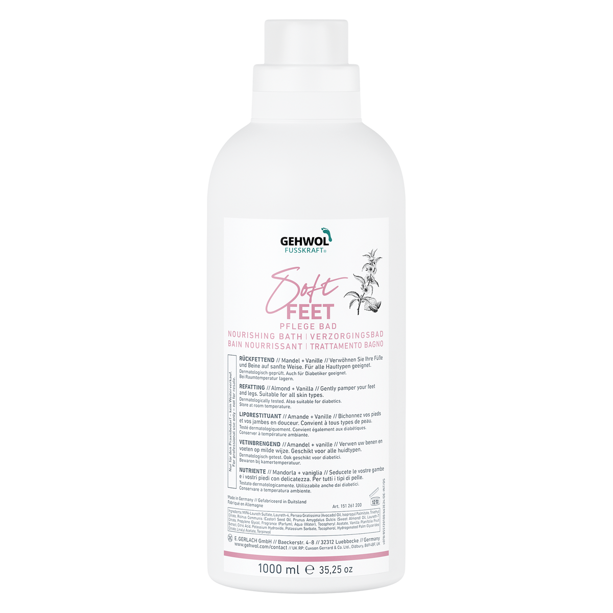 Gehwol Fusskraft Soft Feet Nourishing Bath 200ml