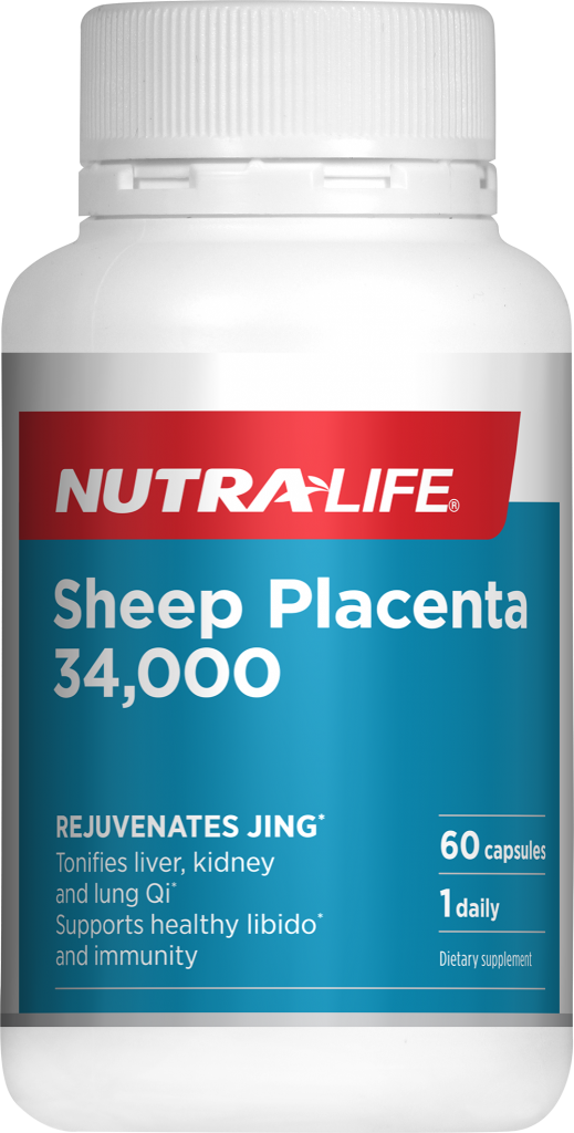Nutralife sheep placenta 34000 with Vitamin d3 60 Caps