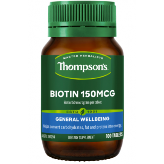 Thompson's Biotin 150mcg 100 Tablets