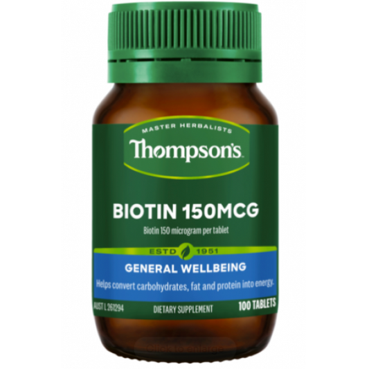 Thompson's Biotin 150mcg 100 Tablets