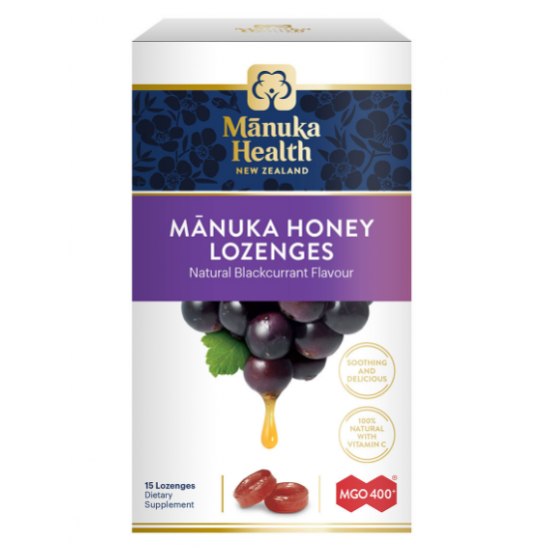 Manuka health mgo 400+ manuka honey 15 lozenges