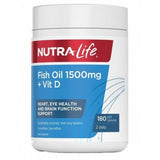 Nutralife Fish Oil 1500 mg Plus Vitamin D 180 Caps