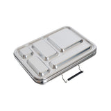 Nestling Stainless Steel Bento Box open compartments