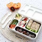 Nestling Stainless Steel Bento Box with food