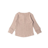 Woolbabe Daydream Long Sleeve Henley Top back view