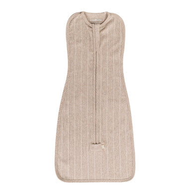 Woolbabe Daydream Fitted Zip Swaddle Dune Marl