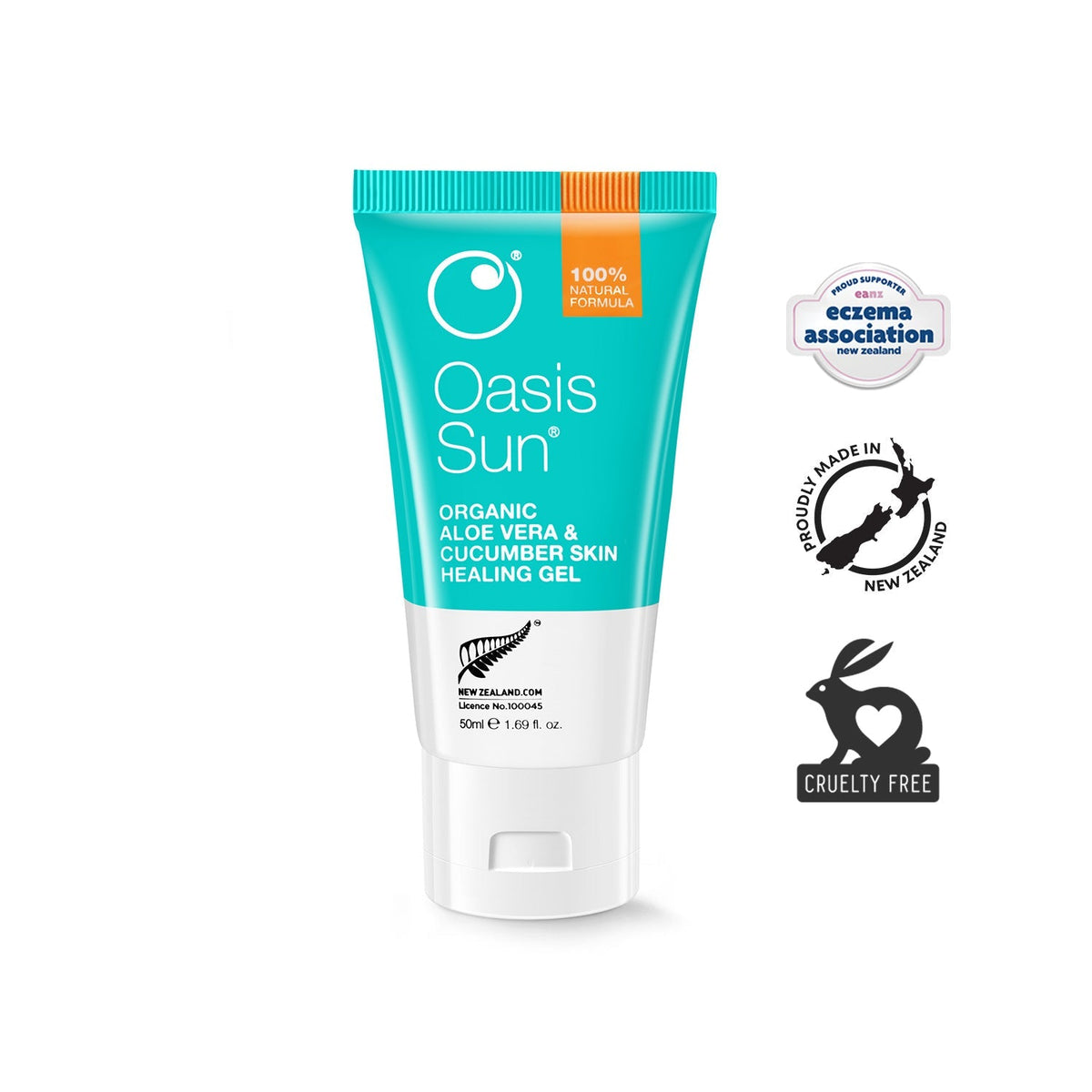 Oasis Organic Aloe Vera & Cucumber Skin Healing Gel 50ml