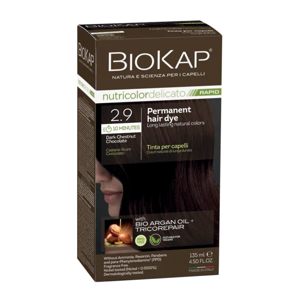 BioKap Delicato Rapid 2.9 Dark Chestnut Chocolate Hair Dye 135ml