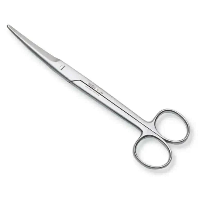 Chrome Plated Curved Mayo Scissors for removing bandages,make cutting around curves easy.,Slim design,trimming thermoplastics