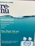 B&L Renu sensitive contact lens duo pack 710 ml - DominionRoadPharmacy