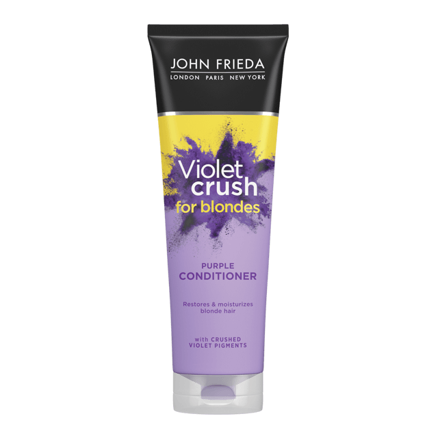 John Frieda Violet Crush Purple Conditioner for Blondes beautiful blonde,Blondes,Curly hair,Dream Curls,Frizz Ease Dream,hair care,Hair Curls,John Frieda Frizz Ease Dream Curls,Purple Conditioner for blondes,Renew Tone-Correcting Conditioner',Restores and