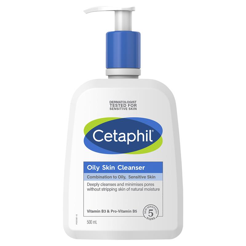 Cetaphil Oily Skin Cleanser 500ml – combination to oily skin