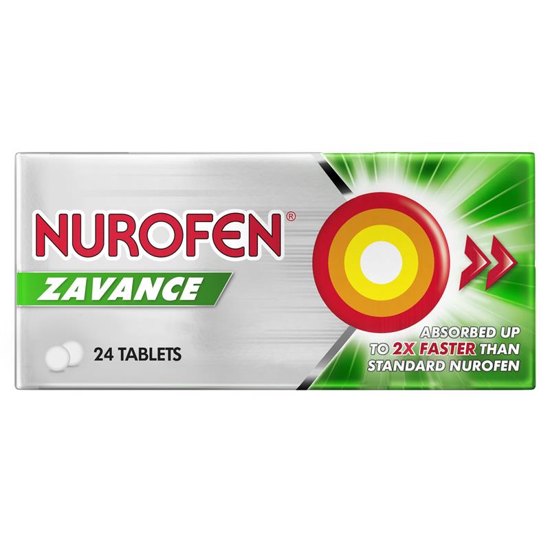 Nurofen Zavance Tablets 24 Pack – Fast-Absorbing Ibuprofen