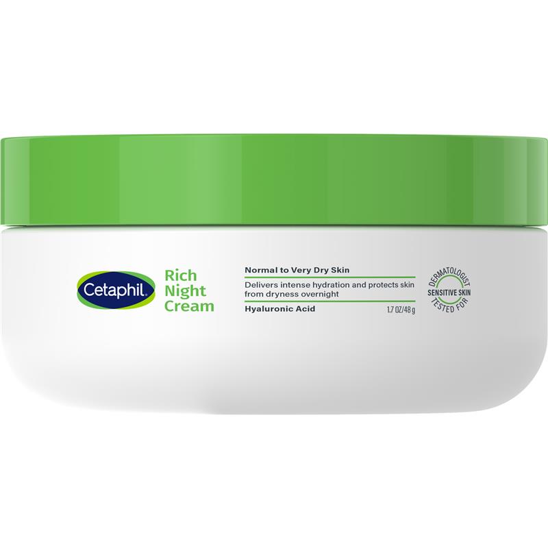 Cetaphil Rich Hydrating Night Cream with Hyaluronic Acid 48g