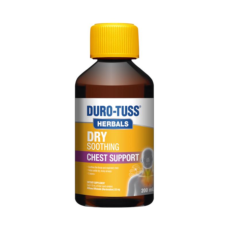Duro-Tuss Herbals Dry Soothing Chest Support 350ml – Value Size