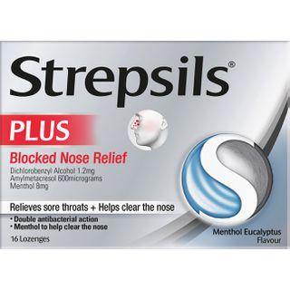 Strepsils Sore throat &amp; Blocked Nose Lozenges