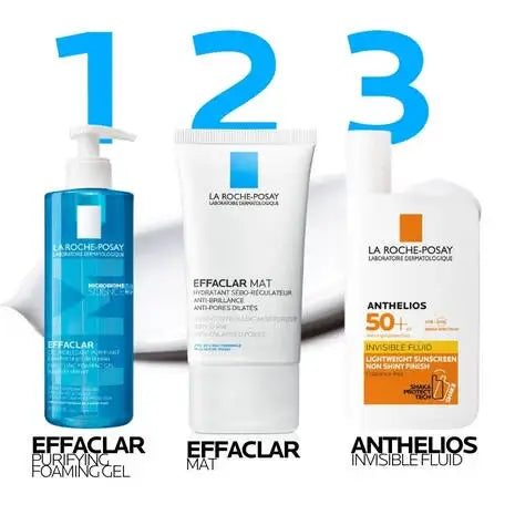 La Roche-Posay's Effaclar Matte Anti-shine Moisturiser 40ml Acne-Prone,all skin tones,Anthelios Ultra Cream Xl Spf 50+ 50ml,Anthelios Ultra-light Invisible Fluid Tinted Spf50+ 50ml,Anthelios Uv Clear Sunscreen Spf 50,Anti-acne Starter Kit,Anti-redness,Car