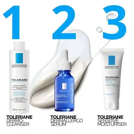 La Roche-Posay's Toleriane Sensitive Prebiotic Moisturiser 40ml Acne-Prone,all skin tones,Anthelios Ultra Cream Xl Spf 50+ 50ml,Anthelios Ultra-light Invisible Fluid Tinted Spf50+ 50ml,Anthelios Uv Clear Sunscreen Spf 50,Caring Wash Hydrating Cleanser,Der