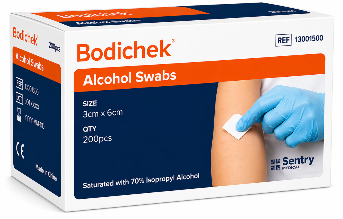 Bodichek Alcohol Swab 3x6cm 200s