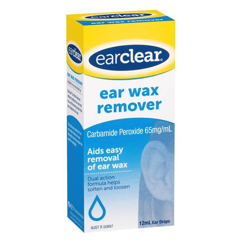 EarClear EarWax Remover Drops 12ml disperses ear wax,Ear Wax Remover,effervescing action,issues,softens hardened ear wax