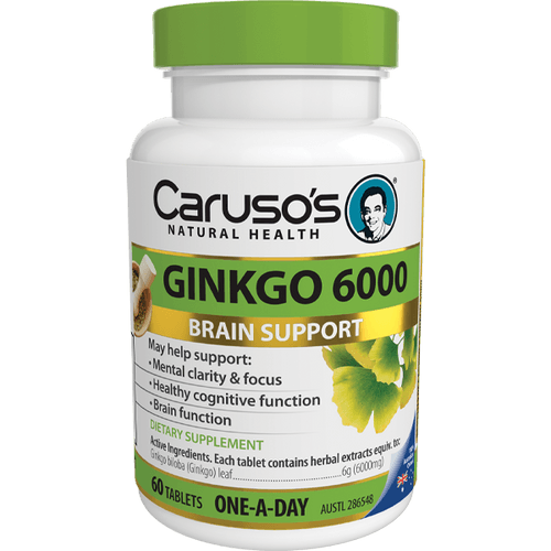 Caruso's Ginkgo 6000 60 Tablets - Herbal Therapeutics