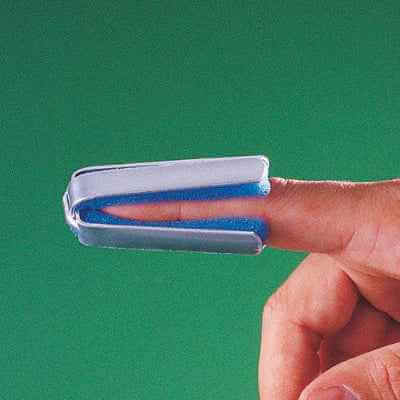 Allcare 4283 - Open Thimble Splint Large distal finger joint.,It encloses finger injuries,protects and stabilises fractures,provides immobilisation of the finger