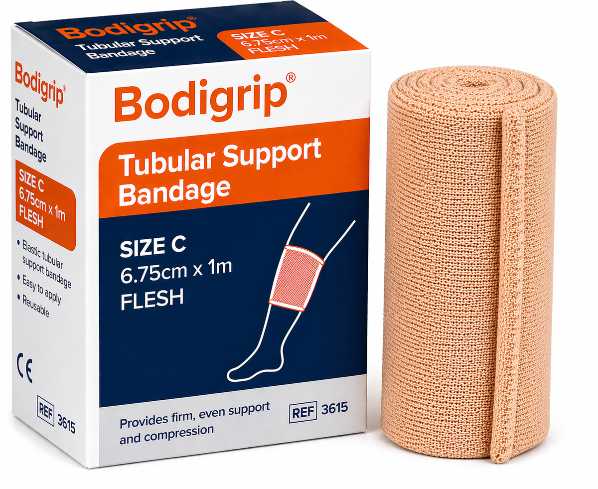 Bodigrip Tubular Support Bandage C 6.75cm x 1m Flesh