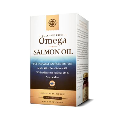 Solgar Wild Alaskan Full Spectrum Omega Salmon Oil 120 Softgels