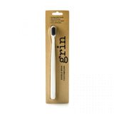 Grin High Density Bincho Charcoal Bristle Toothbrush - Ivory Bincho,Charcoal,Charcoal Bristle,Grin,High Density,Ivory