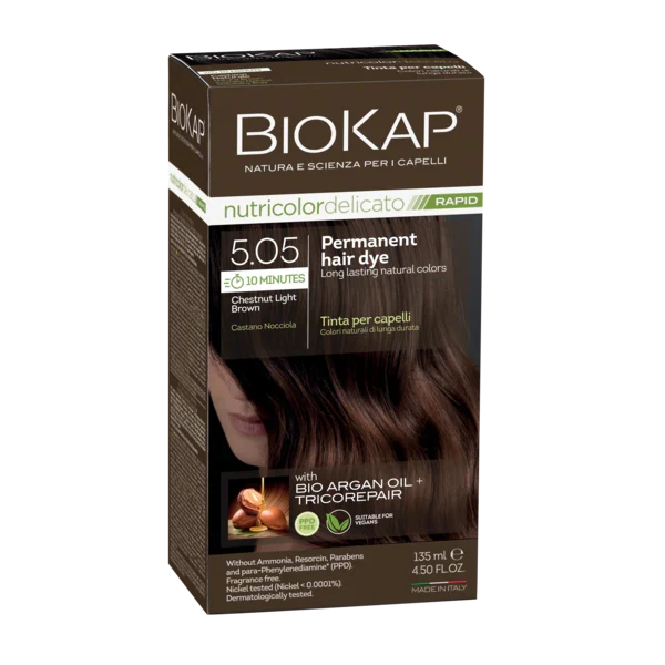 BioKap Delicato Rapid 5.05 Chestnut Brown Hair Dye 135ml