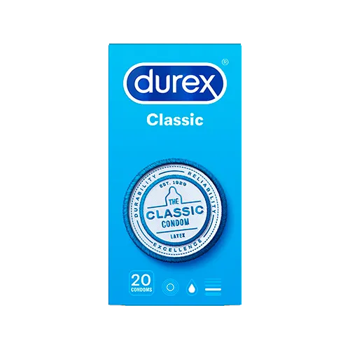 Durex Classic Condoms 20 - DominionRoadPharmacy