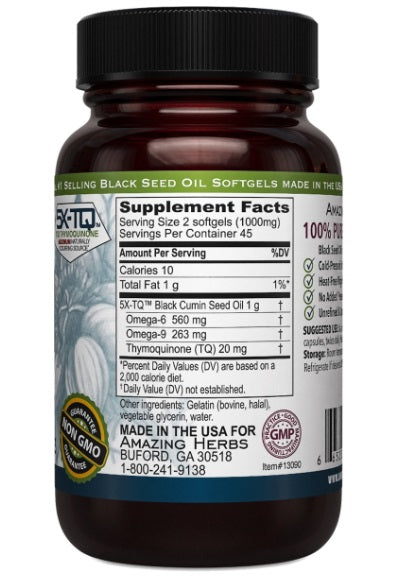 Black Seed Oil 500mg 90SG analgesic,Antimicrobial,Black Seed Oil,blood sugar levels,issues