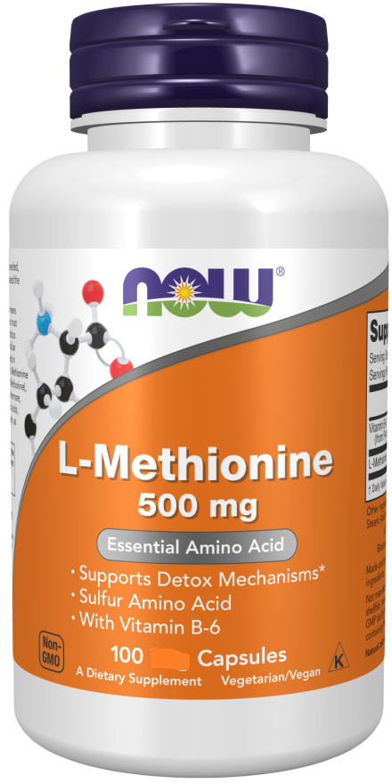 now L-Methionine 500 mg 100 Capsules