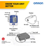 Omron HEM-8712 cuff detail