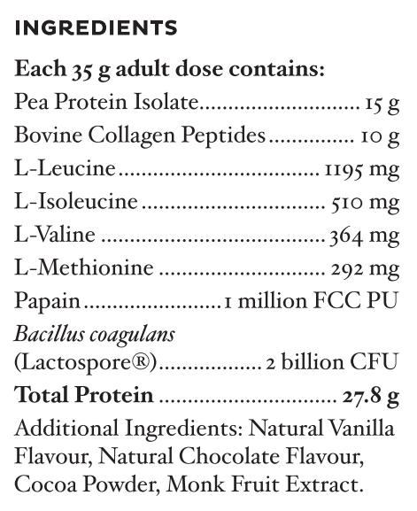 BePure Good Gut Protein Chocolate