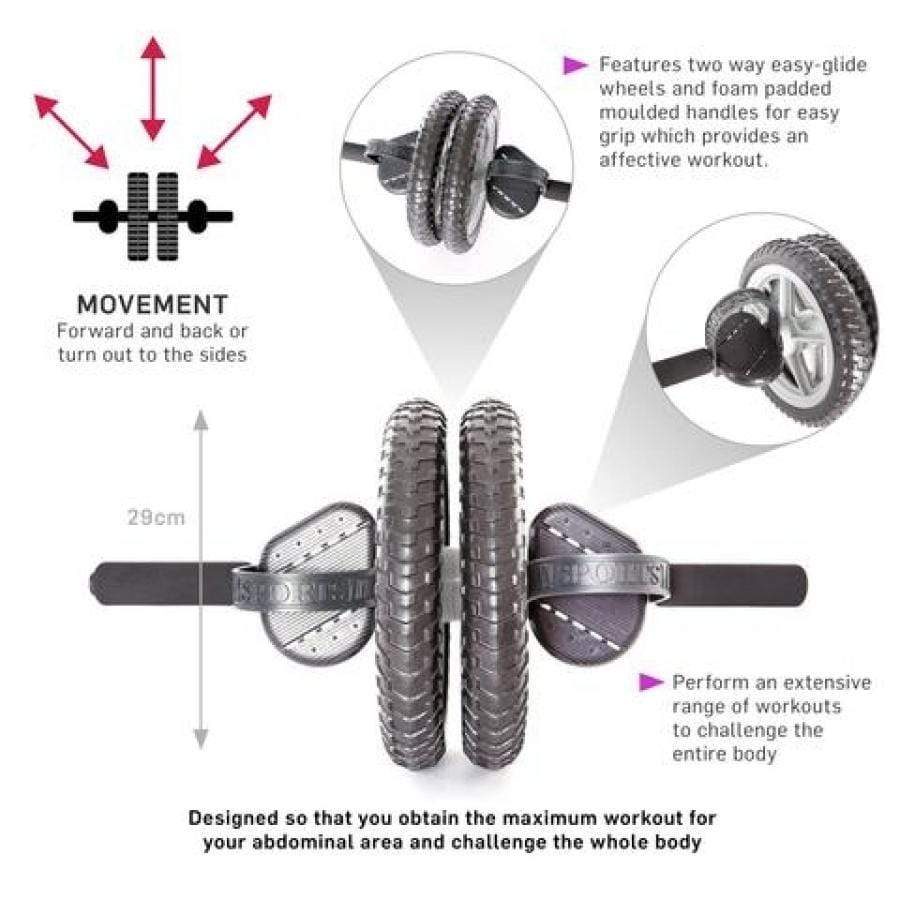 66FIT Ab And Core Power Wheel - With Kneel Pad - image 2