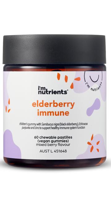 I'm Nutrients Elderberry Immune Gummies with Echinacea + Zinc