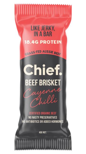 Chief Nutrition Beef Brisket Bar Cayenne Chilli
