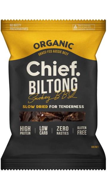 Chief Nutrition Biltong Smokey BBQ 90g