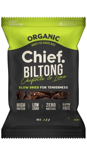 Chief Nutrition Biltong Chipotle & Lime 90g