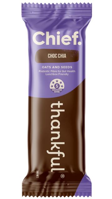 Chief Nutrition Thankful Bar Choc Chia 30g